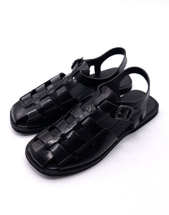 Nursace сандали в чёрной коже